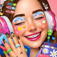 Dotted Girl Stylish Fashion Adventure